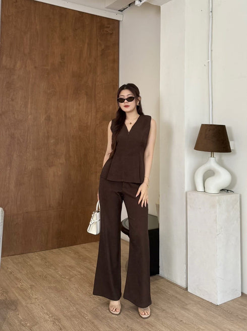 Two Piece Sleeveless Tailored Sets